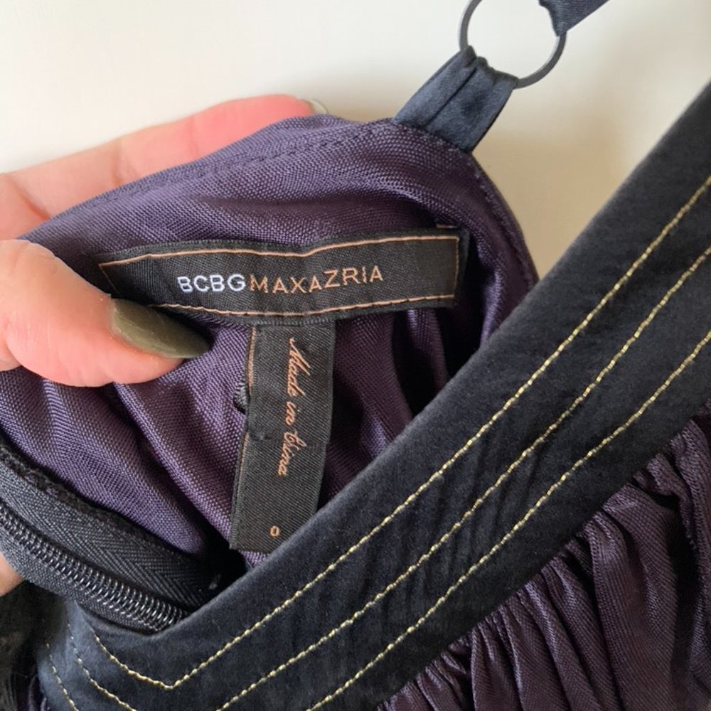 BCBG MAXAZRIA Deep Purple Cocktail Dress - Picture 5 of 6